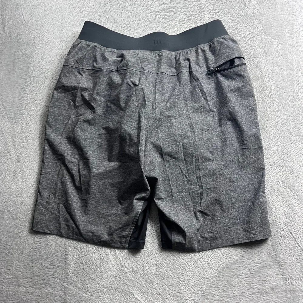 Lululemon x Peloton Mens Surge Short 7 Lined Heathered Black Small